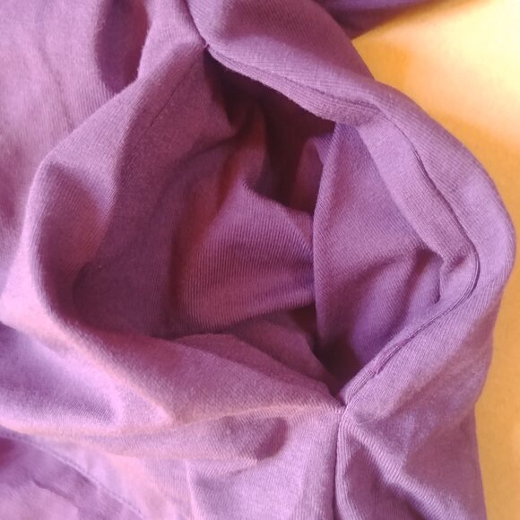 Zeaberg purple asymmetrical hemline tunic top stretch purple modal size … - Picture 8 of 12